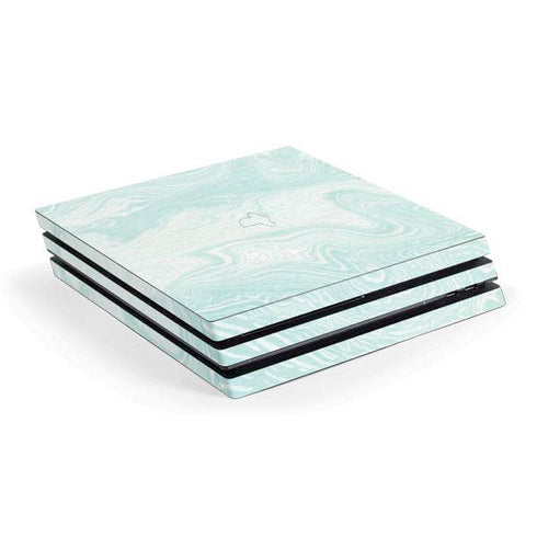 Marbleized Mint PS4 Pro Console Skin
