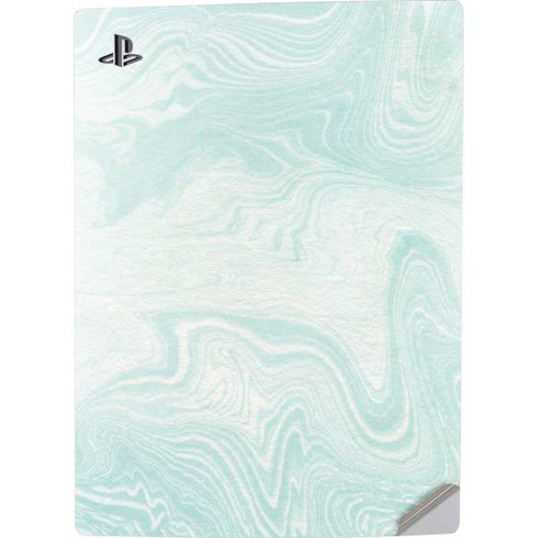 Marbleized Mint PS5 Digital Edition Console Skin