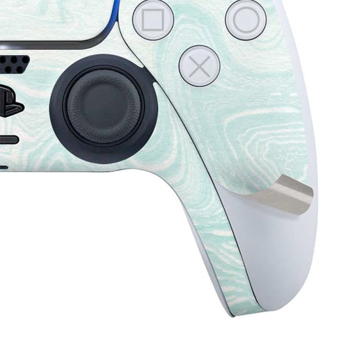 Marbleized Mint PS5 Slim Digital Edition Bundle Skin