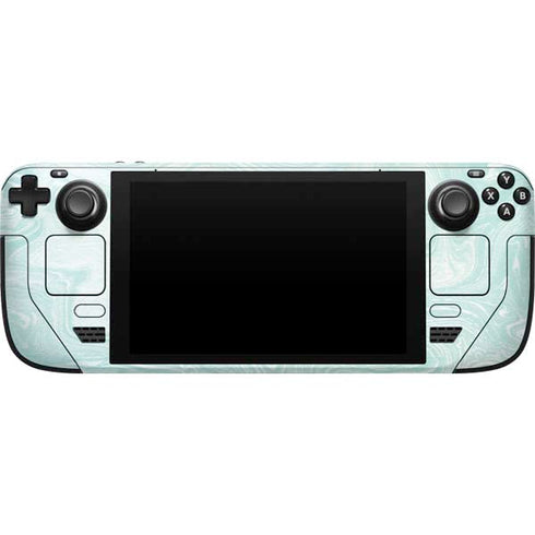 Marbleized Mint Steam Deck Handheld Gaming Computer Skin