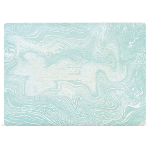 Marbleized Mint Surface Laptop 2 Skin
