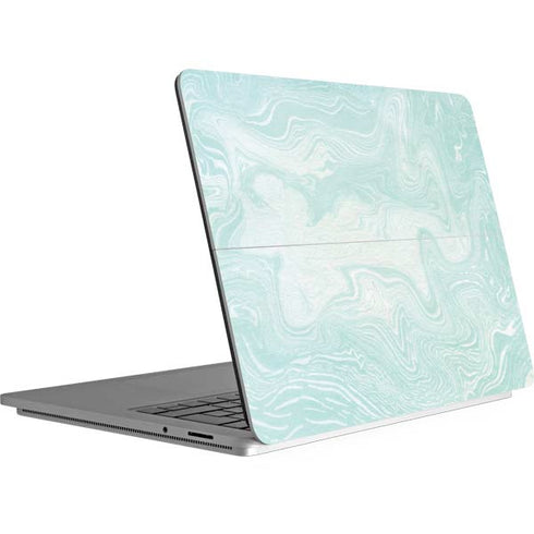 Marbleized Mint Surface Laptop Studio Skin