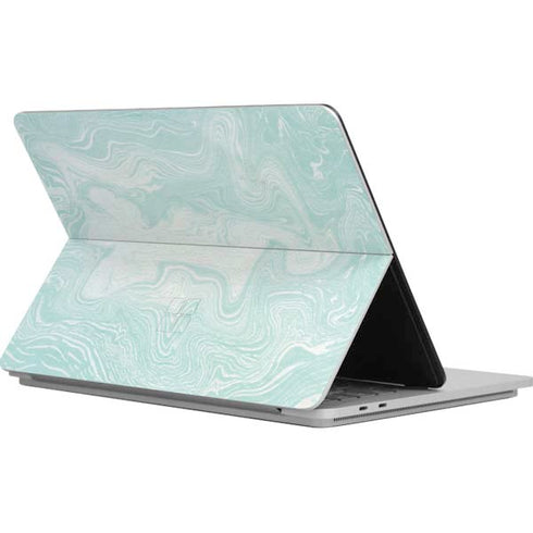 Marbleized Mint Surface Laptop Studio Skin