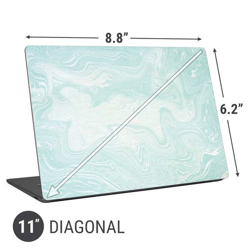 Marbleized Mint Universal Laptop 11in (8.8 x 6.2in) Skin