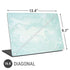 Marbleized Mint Universal Laptop 16.6in (13.4 x 9.7in) Skin