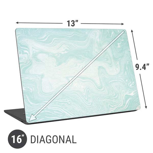 Marbleized Mint Universal Laptop 16in (13 x 9.4in) Skin