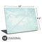 Marbleized Mint Universal Laptop 16in (13 x 9.4in) Skin