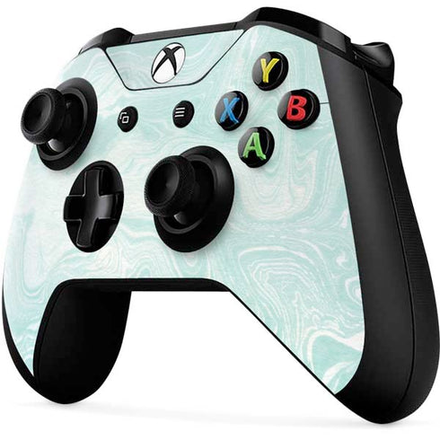 Marbleized Mint Xbox One X Controller Skin