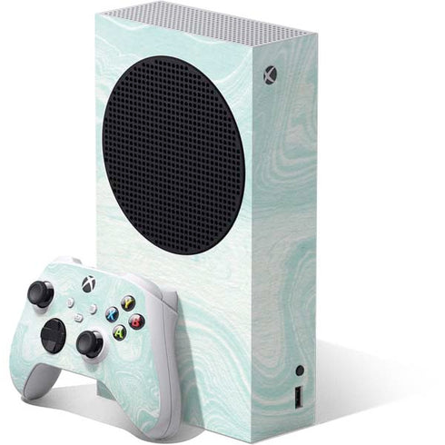 Marbleized Mint Xbox Series S Skins