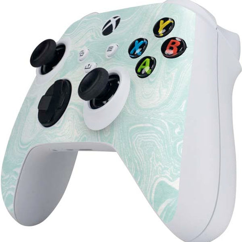 Marbleized Mint Xbox Series S Controller Skin