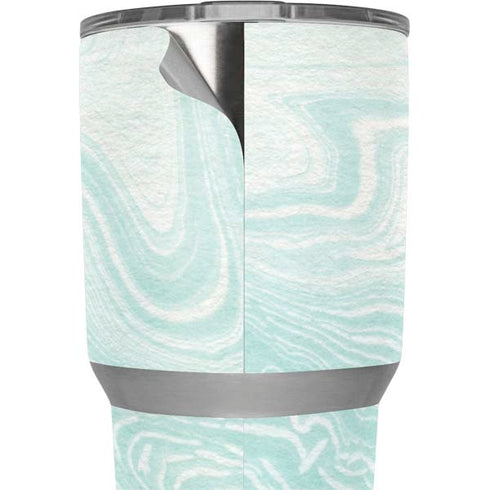 Marbleized Mint Yeti 30oz Rambler Tumbler Skin
