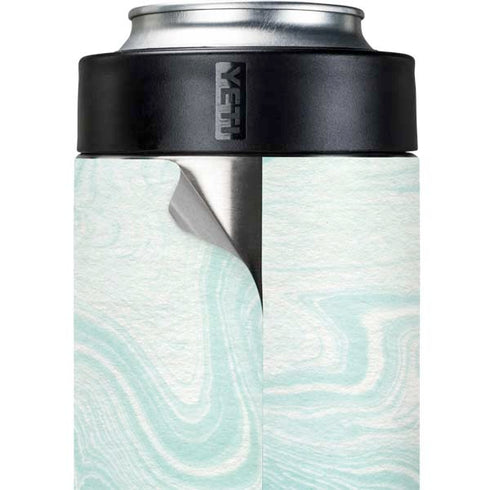 Marbleized Mint Yeti Colster Can Insulator Skin