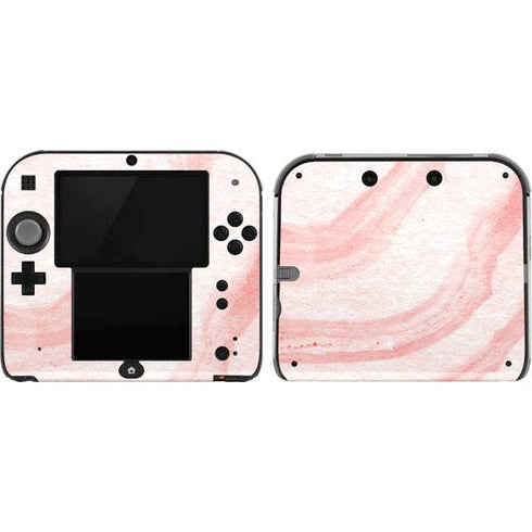 Marbleized Pink Nintendo 2DS Skin