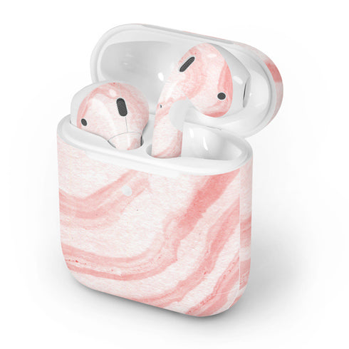 Marbleized Pink Apple AirPods 2 Skin