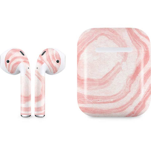 Marbleized Pink Apple AirPods Skin