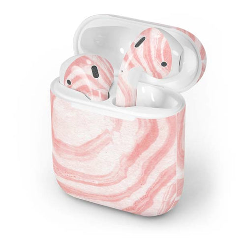 Marbleized Pink Apple AirPods Skin