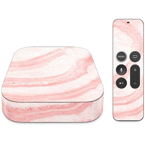 Marbleized Pink Apple TV Skin