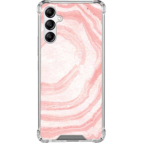 Marbleized Pink Galaxy A14 5G Clear Case