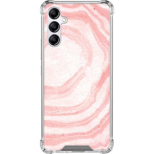 Marbleized Pink Galaxy A15 5G Clear Case