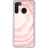 Marbleized Pink Galaxy A21 Clear Case