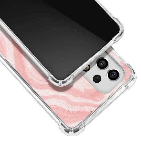 Marbleized Pink Galaxy A53 5G Clear Case