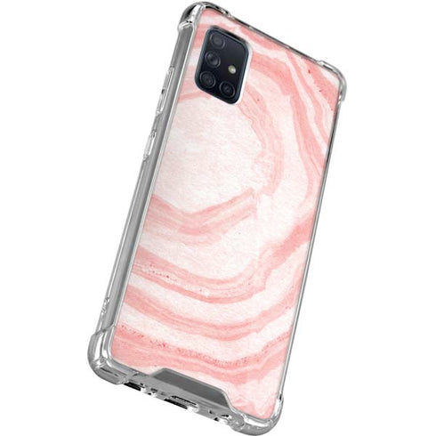 Marbleized Pink Galaxy A71 5G Clear Case