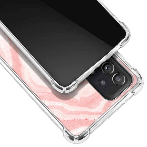 Marbleized Pink Galaxy A72 5G Clear Case