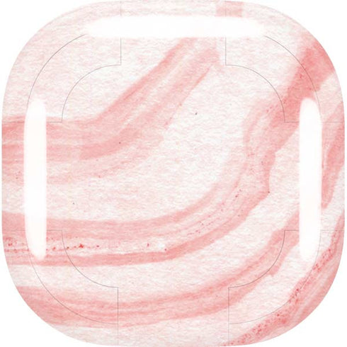 Marbleized Pink Galaxy Buds Live Skin