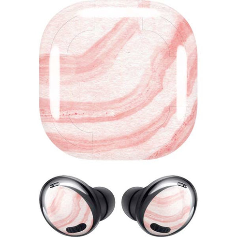 Marbleized Pink Galaxy Buds Pro Skin
