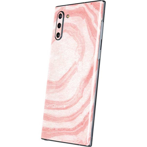 Marbleized Pink Galaxy Note 10 Skin