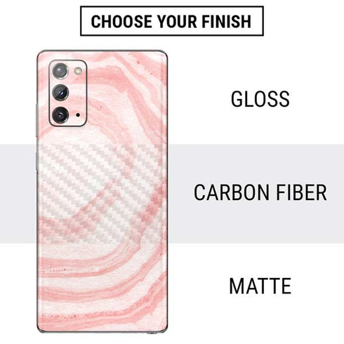 Marbleized Pink Galaxy Note20 5G Skin