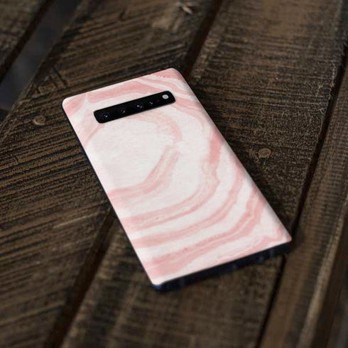 Marbleized Pink Galaxy S10 Plus Skin