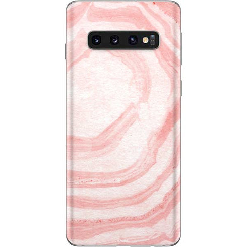 Marbleized Pink Galaxy S10 Skin