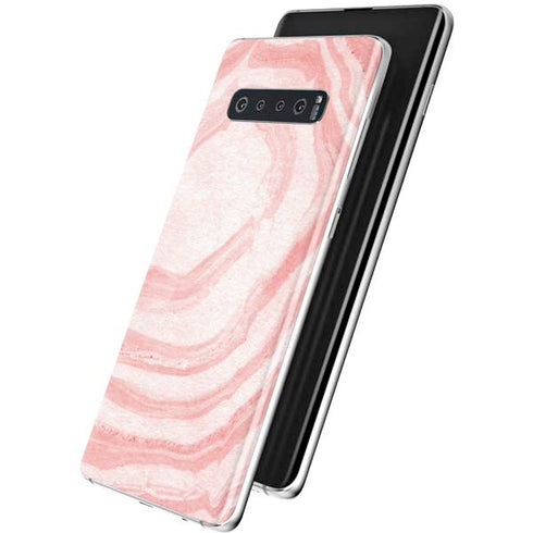 Marbleized Pink Galaxy S10 Skin