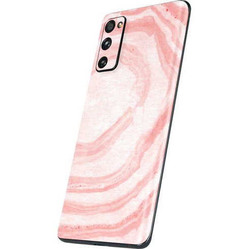 Marbleized Pink Galaxy S20 Fan Edition Skin