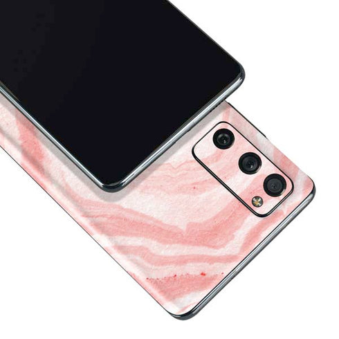 Marbleized Pink Galaxy S20 Fan Edition Skin