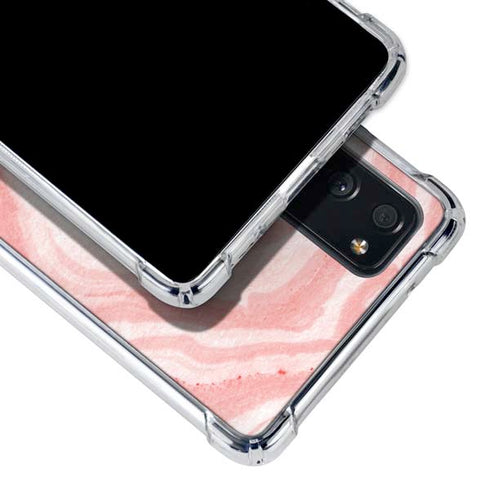 Marbleized Pink Galaxy S20 FE Clear Case