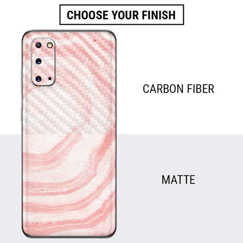 Marbleized Pink Galaxy S20 Skin