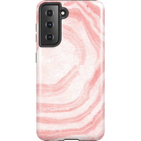 Marbleized Pink Galaxy S21 5G Pro Case