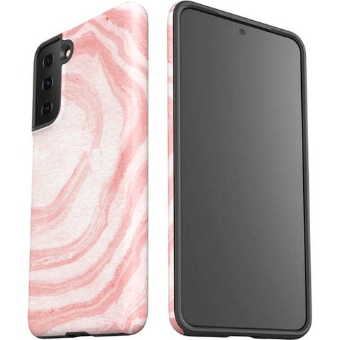 Marbleized Pink Galaxy S21 FE Pro Case