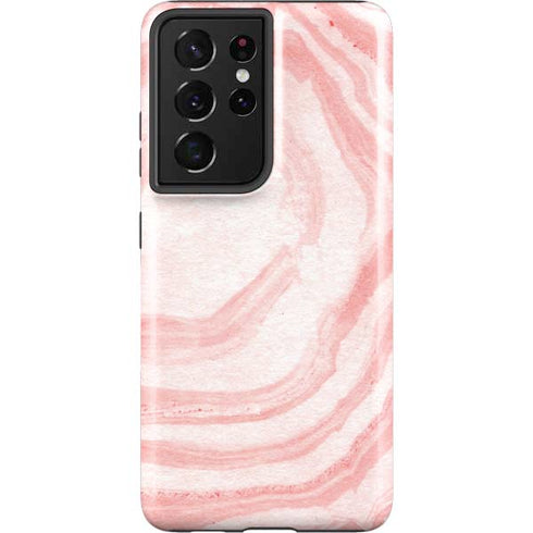 Marbleized Pink Galaxy S21 Ultra 5G Pro Case