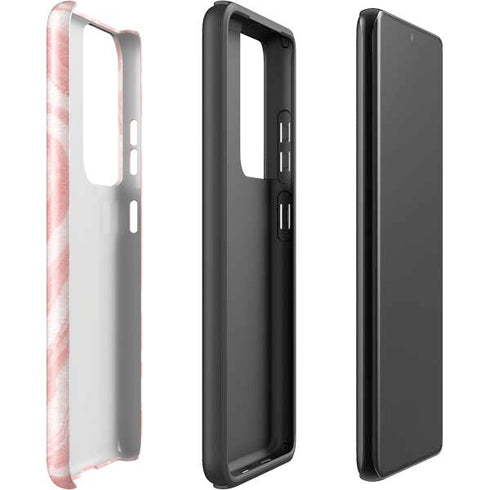 Marbleized Pink Galaxy S21 Ultra 5G Pro Case