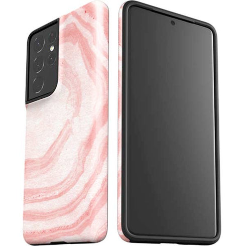 Marbleized Pink Galaxy S21 Ultra 5G Pro Case