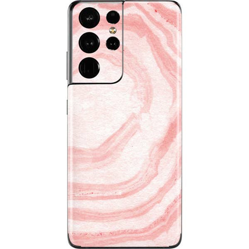 Marbleized Pink Galaxy S21 Ultra 5G Skin