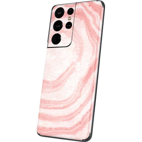 Marbleized Pink Galaxy S21 Ultra 5G Skin