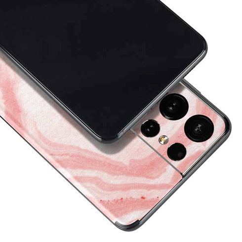 Marbleized Pink Galaxy S21 Ultra 5G Skin
