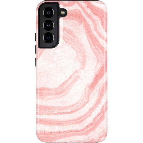 Marbleized Pink Galaxy S22 Plus Pro Case