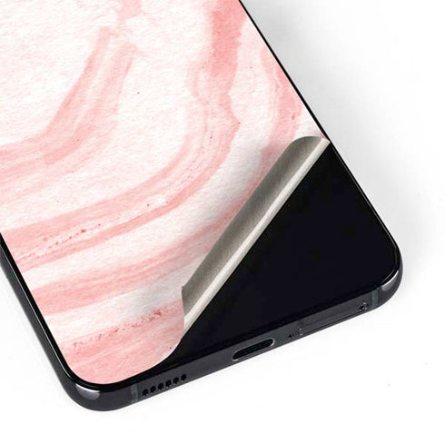 Marbleized Pink Galaxy S22 Skin