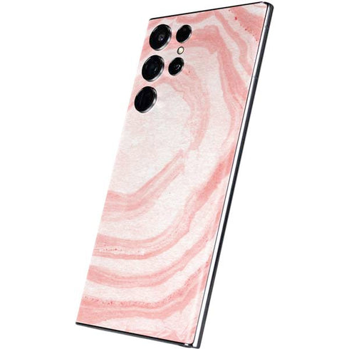 Marbleized Pink Galaxy S22 Ultra Skin