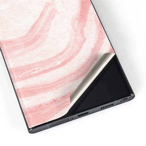 Marbleized Pink Galaxy S22 Ultra Skin